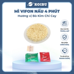 VIFON –  Mì Vifon nấu 4 phút hương vị bò kim chi cay - Mì gói Vifon, Mì nấu vị bò kim chi cay, Mì bò kim chi cay Vifon, Mì nấu 4 phút hương vị bò kim chi cay, Mì Vifon bò kim chi cay nấu 4 phút - 105g/gói - 00219