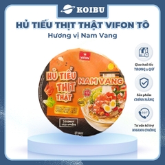 VIFON - Hủ tiếu thịt thật tô Vifon Nam Vang, Hủ tiếu Nam Vang thịt thật Vifon tô hủ tiếu ăn liền - 90g/tô - 00414