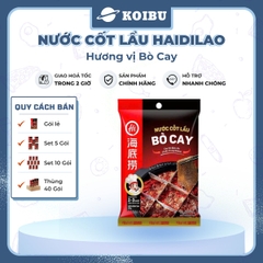 HAIDILAO - Nước cốt lẩu Haidilao vị bò cay, nước cốt lẩu bò cay Haidilao lẩu Trùng Khánh Haidilao - 150g/gói - 00884