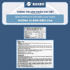 VIFON - Bún Vifon hương vị Bún riêu cua (có cua thật), Bún riêu Vifon, Vifon bún riêu cua Vifon - 80g/gói - 00143