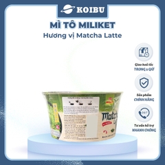 COLUSA - Mì trộn Miliket Matcha xốt kem, Mì gói Miliket trộn Matcha sốt kem, Mì trộn Colusa Trà xanh - 90g/tô - 00036