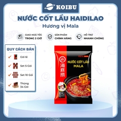 HAIDILAO - Nước cốt lẩu vị Mala Haidilao, nước cốt lẩu Mala cay tê Tứ Xuyên, nước cốt lẩu dầu cay Mala - 220g/gói - 00888