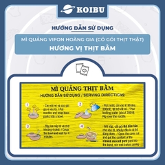 VIFON - Mì Hoàng Gia hương vị Mì quảng thịt bằm (có thịt thật), Vifon Mì quảng Hoàng Gia Vifon - 130g/gói - 00209