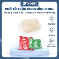 AFOTECH - Phở trộn Cung Đình Kool tô bò tương đen kiểu Hồng Kông - Phở Cung Đình Kool tô trộn bò tương đen Hongkong - Tô Cung Đình Kool phở ăn liền (Micoem) - 80g/tô - 00323