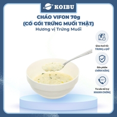 VIFON - Cháo Vifon 70g hương vị Trứng muối (có gói trứng muối thật), Vifon Cháo trứng muối Vifon - 70g/gói - 00157