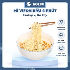 VIFON – Mì Vifon nấu 4 phút hương vị bò cay - Mì gói Vifon, Mì nấu Vifon, Mì nấu vị bò cay, Mì bò cay Vifon, Mì nấu 4 phút hương vị bò cay, Mì Vifon bò cay nấu 4 phút, Mì Vifon nấu ăn liền - 105g/gói - 00221