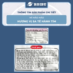 ACECOOK - Mì Hảo Hảo Sa Tế Hành Tím - Mì ăn liền Hảo Hảo hương vị Sa tế hành tím  (Hảo Hảo sate/ Hảo Hảo satay / Hảo Hảo Sa te hành tím) - 00007