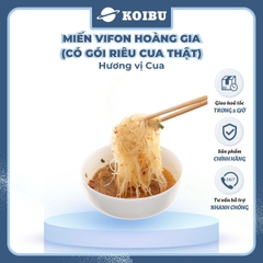 VIFON - Miến Hoàng Gia hương vị Cua (có gói riêu cua thật), Miến cua Hoàng Gia, Miến cua Vifon - 105g/gói - 00184