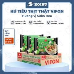 VIFON - Hủ tiếu thịt thật Vifon hương vị Sườn heo (có gói thịt thật), Hủ tíu Sườn heo thịt thật - 90g/gói - 00855