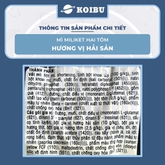COLUSA - Mì giấy Miliket Hai Tôm gói vị Hải sản, Mì tôm hiệu Hai Tôm Miliket hiệu 2 Tôm Colusa - 70g/gói -00095