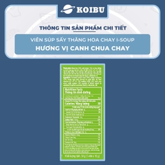 NFC - Viên canh ăn liền sấy thăng hoa I-Soup hương vị Canh măng chua nấm hương ISoup ăn liền - 35g/lốc - 00089