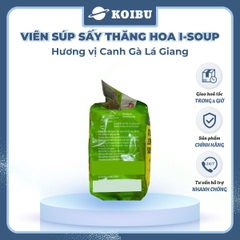 NFC - Canh ăn liền sấy thăng hoa I-Soup hương vị Canh gà lá giang, Viên canh gà lá giang ăn liền ISoup - 72g/lốc - 00726