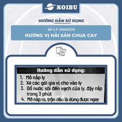MASAN - Mì ly khoai tây OMACHI KHÔNG THỊT vị Hải sản Chua Cay, mì ly Omachi ăn liền, mì hải sản - 66g/ly - 00824