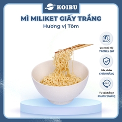 COLUSA - Mì Miliket gói giấy trắng hương vị Tôm, Mì tôm gói giấy trắng Miliket, Mì giấy Miliket - 65g/gói - 00088