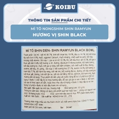 NONGSHIM - Mì tô Shin Ramyun Black, tô Nongshim Shin Black Ramyun, mì tô ăn liền Hàn Quốc Shin Ramyun - 00133
