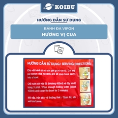 VIFON - Bánh đa Vifon hương vị cua, bánh đa cua Vifon, bánh đa Vifon vị cua - 60g/gói - 00137