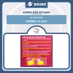 OTOKI - Mì Jin Mini hương vị cay, Mì Jin cay Mini, Mì Mini Jin Otoki cay, Mì Jin Ottogi Hàn Quốc - 80g/gói - 00403