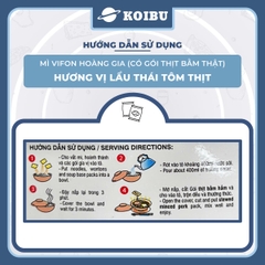VIFON - Mì Hoàng Gia hương vị Lẩu Thái Tôm Thịt (có gói thịt bằm thật), Mì Lẩu Thái tôm Vifon - 130g/gói - 00211