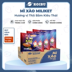 COLUSA - Mì xào Miliket hương vị Thịt bằm kiểu Thái, Mì trộn thịt bằm kiểu Thái Miliket Mì ăn liền - 85g/gói - 00853