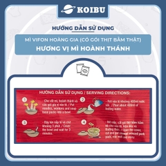 VIFON - Mì Hoàng Gia hương vị Hoành Thánh (có gói thịt bằm thật), Mì hoành thánh Hoàng Gia Vifon - 130g/gói - 00210