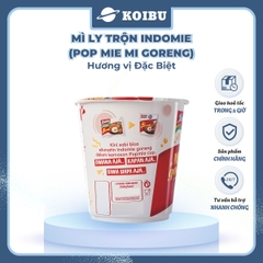 INDOFOOD - Mì trộn Ly Indomie đặc biệt, Mì xào khô Indomie ly đặc biệt, Mì ly Indomie Pop Mie Mi Goreng - 80g/ly - 00474