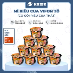 VIFON - Mì Vifon tô riêu cua thật, Vifon tô thịt thật Riêu cua Vifon, mì tô riêu cua Vifon thịt thật - 90g/tô - 00583