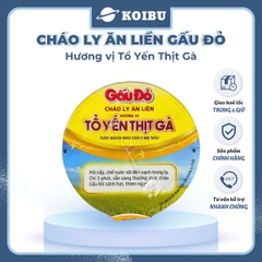 ASIAFOODS - Cháo ly tổ yến Gấu Đỏ hương vị thịt gà, Cháo tổ yến thịt gà Gấu Đỏ ly, Cháo yến Gấu Đỏ - 50g/ly - 00475