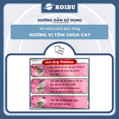 ACECOOK - Mì Hảo Hảo Big 100 Tôm Chua Cay - Mì Big 100 Hảo Hảo, Mì gói Big 100 tôm chua cay - 100g/gói - 00485