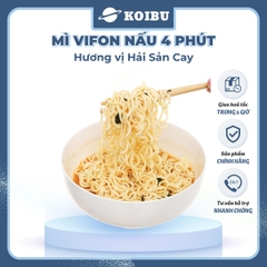 VIFON – Mì Vifon nấu 4 phút hương vị hải sản cay - Mì gói Vifon, Mì nấu Vifon, Mì nấu vị hải sản cay, Mì nấu hương vị hải sản cay, Mì Vifon hải sản cay nấu 4 phút, Mì nấu 4 phút hải sản cay Vifon, Mì Vifon nấu ăn liền - 105g/gói - 00222