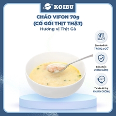 VIFON - Cháo Vifon 70g hương vị Thịt gà (có gói thịt gà thật), Vifon cháo gà Vifon, Cháo ăn liền Vifon - 70g/gói - 00153