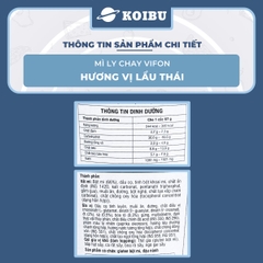 VIFON - Mì chay Vifon ly hương vị lẩu thái, mì chay ly Vifon, mì chay Vifon lẩu thái ly - 67g/ly - 00234