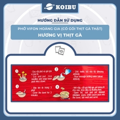 VIFON - Phở Thịt gà Hoàng Gia (có gói thịt gà thật), Phở Hoàng Gia Thịt gà, Phở gà Vifon Hoàng Gia - 120g/gói - 00177