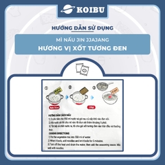 OTTOGI - Mì nấu Jin Jjajang hương vị trộn Xốt tương đen, Mì Sốt tương đen Jin, Mì trộn Jin Jjajang - 135g/gói - 00529