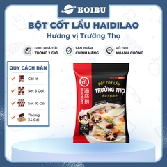 HAIDILAO - Bột cốt lẩu Haidilao vị Trường thọ, bột cốt lẩu Trường thọ Haidilao, gia vị cốt lẩu Haidilao - 110g/gói - 00887
