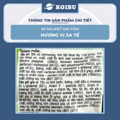 COLUSA - Mì giấy Miliket Hai Tôm gói vị Sa tế, Mì tôm hiệu Hai Tôm Miliket hiệu 2 Tôm Colusa ăn liền - 70g/gói - 00096