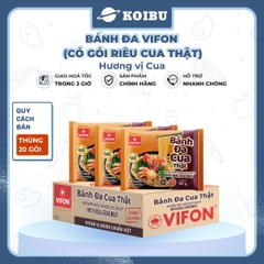 VIFON - Bánh đa Vifon cua thật, bánh đa cua thịt thật Vifon , bánh đa có gói cua thật Vifon - 90g/gói - 00009