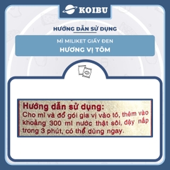 COLUSA - Mì Miliket gói giấy đen hương vị Tôm, Mì tôm gói giấy đen Miliket, Mì giấy Miliket Colusa - 65g/gói - 00090