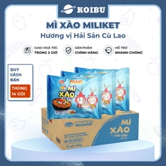 COLUSA - Mì xào Miliket hương vị hải sản Cù Lao, Mì xào ăn liền Miliket, Mì trộn hải sản Cù Lao Miliket - 85g/gói - 00852