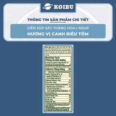 NFC - Viên súp ăn liền sấy thăng hoa I-Soup hương vị Canh riêu tôm ISoup, Canh riêu tôm I-Soup ăn liền - 42g/lốc - 00802