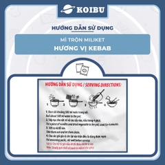 COLUSA - Mì trộn Miliket hương vị Kebab, Mì trộn Kebab Miliket, Mì Miliket trộn Kebab ăn liền - 117g/gói - 00556