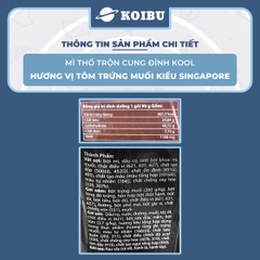 AFOTECH - Mì thố trộn Cung Đình Kool hương vị Tôm trứng muối, Mì trộn trứng muối Cung Đình Kool - 90g/thố - 00321