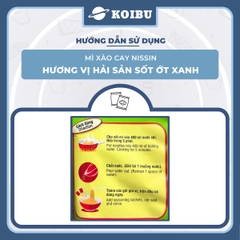 NISSIN - Mì xào cay Nissin hương vị Hải sản sốt ớt xanh, Mì xào hải sản sốt ớt xanh Nissin ăn liền - 72g/gói - 00092