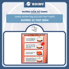 VIFON - Cháo Vifon 70g hương vị Thịt bằm (có gói thịt bằm thật), Vifon Cháo thịt bằm Vifon ăn liền - 70g/gói - 00154