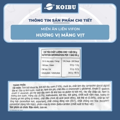 VIFON - Miến ăn liền Vifon vị Măng vịt, Miến ăn liền Vifon, Miến Vifon gói ăn liền - 58g/gói - 00183