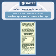 NFC - Viên súp sấy thăng hoa I-Soup hương vị Cải chua nấu thịt, Canh cải chua I Soup, Canh ăn liền - 78g/lốc - 00728
