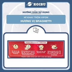 VIFON - Mì khay trộn Vifon hương vị Spaghetti (có gói xốt Saghetti), Mì xào spaghetti Vifon khay - 90g/khay - 00242