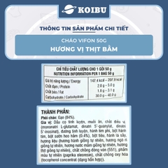 VIFON - Cháo Vifon 50g hương vị Thịt bằm, Cháo Thịt bằm Vifon Cháo ăn liền Vifon, Cháo Vifon gói nhỏ - 50g/gói - 00149