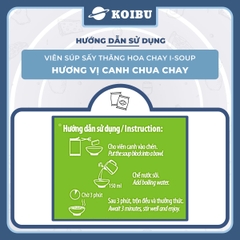 NFC - Viên canh ăn liền sấy thăng hoa I-Soup hương vị Canh măng chua nấm hương ISoup ăn liền - 35g/lốc - 00089