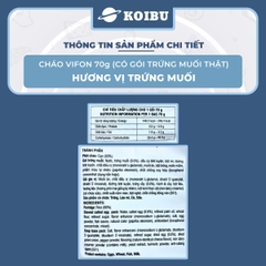 VIFON - Cháo Vifon 70g hương vị Trứng muối (có gói trứng muối thật), Vifon Cháo trứng muối Vifon - 70g/gói - 00157