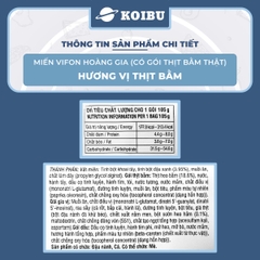 VIFON - Miến Hoàng Gia hương vị Thịt bằm (có gói thịt bằm thật), Miến thịt bằm Vifon Hoàng Gia - 105g/gói - 00185